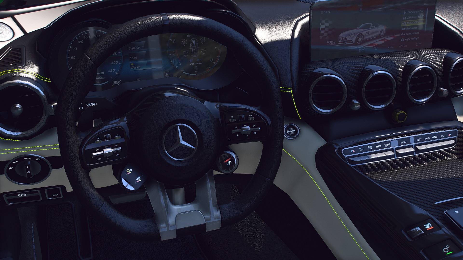 Mercedes Benz GT R 2021 interior